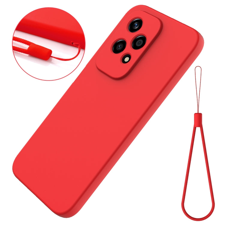 For Honor 200 Lite Global Solid Color Liquid Silicone Dropproof Full Coverage Phone Case(Red) - free shipping - PMC TechLife - Order now!