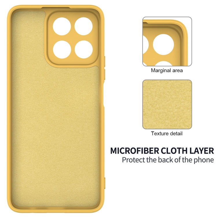 For Honor X7c / Play 200 Plus Solid Color Liquid Silicone Dropproof Full Coverage Phone Case(Yellow) - free shipping - PMC TechLife - Order now!