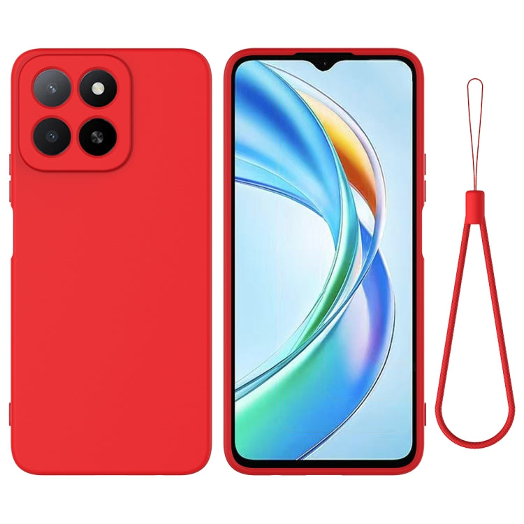For Honor X5b / X5b Plus Solid Color Liquid Silicone Dropproof Full Coverage Phone Case(Red) - free shipping - PMC TechLife - Order now!