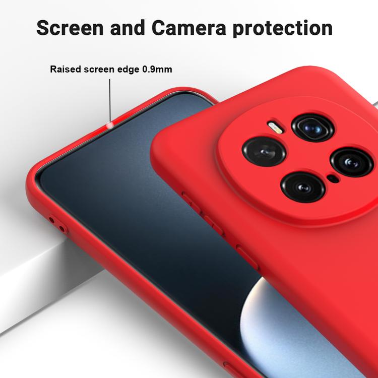 For Honor Magic7 Pro Solid Color Liquid Silicone Dropproof Full Coverage Phone Case(Red) - free shipping - PMC TechLife - Order now!