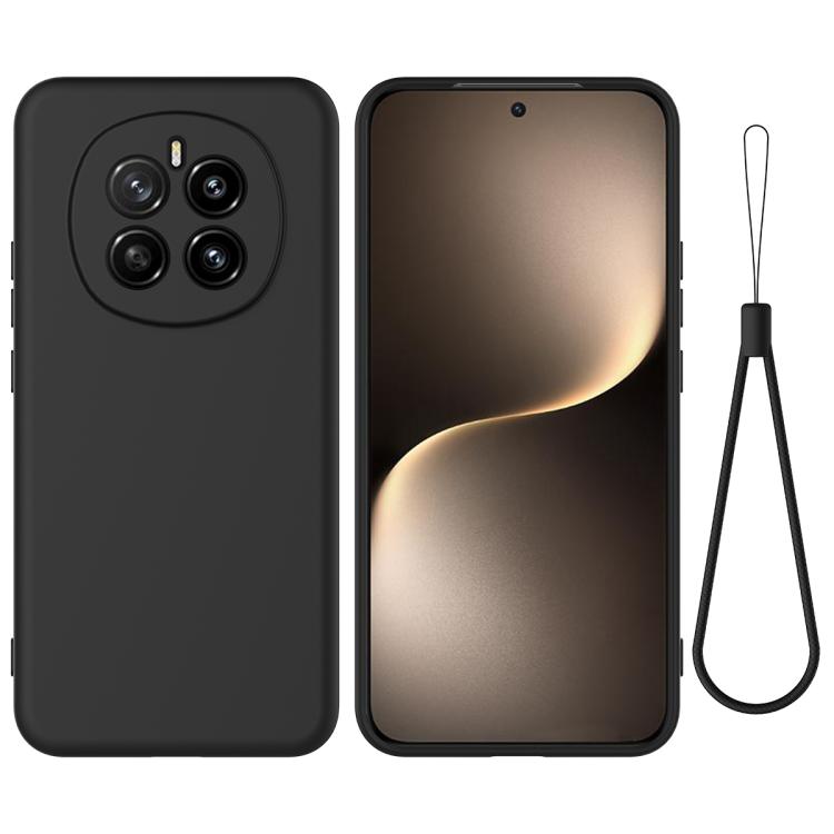 For Honor Magic7 Solid Color Liquid Silicone Dropproof Full Coverage Phone Case(Black) - free shipping - PMC TechLife - Order now!