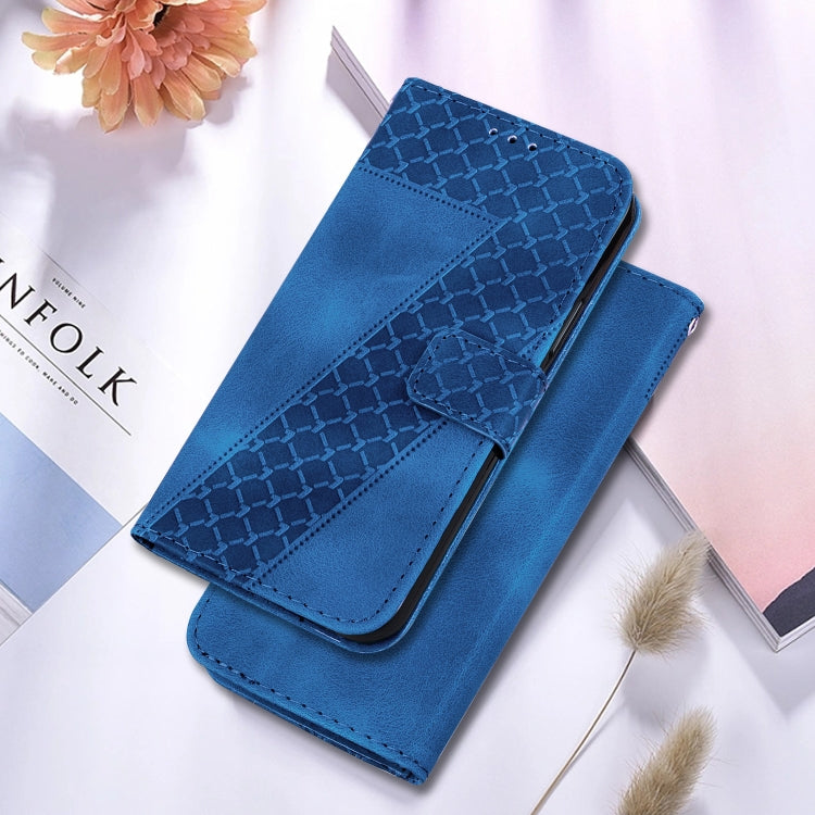 For Google Pixel 9 Seven-shaped Embossed Leather Phone Case(Blue) - free shipping - PMC TechLife - Order now!