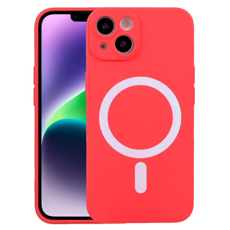 For iPhone 15 Liquid Silicone Magsafe Phone Case(Red) - iPhone 15 Cases by PMC TechLife | Online Shopping South Africa | PMC TechLife