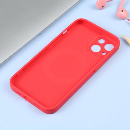 For iPhone 15 Liquid Silicone Magsafe Phone Case(Red) - iPhone 15 Cases by PMC Jewellery | Online Shopping South Africa | PMC Jewellery