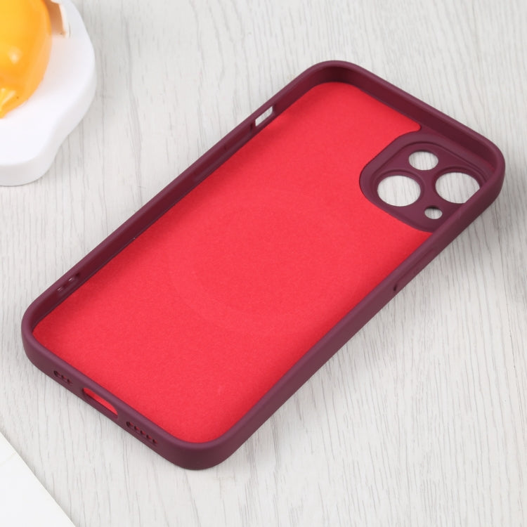 For iPhone 15 Liquid Silicone Magsafe Phone Case(Wine Red) - iPhone 15 Cases by PMC TechLife | Online Shopping South Africa | PMC TechLife