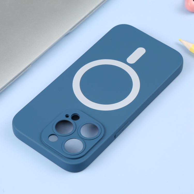 For iPhone 15 Pro Max Liquid Silicone Magsafe Phone Case(Blue) - iPhone 15 Pro Max Cases by PMC TechLife | Online Shopping South Africa | PMC TechLife