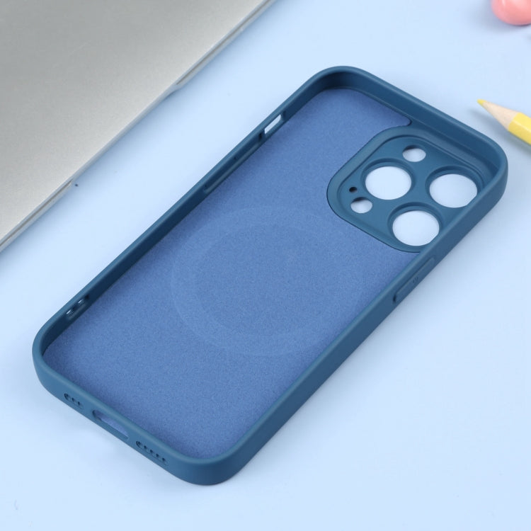 For iPhone 15 Pro Max Liquid Silicone Magsafe Phone Case(Blue) - iPhone 15 Pro Max Cases by PMC TechLife | Online Shopping South Africa | PMC TechLife