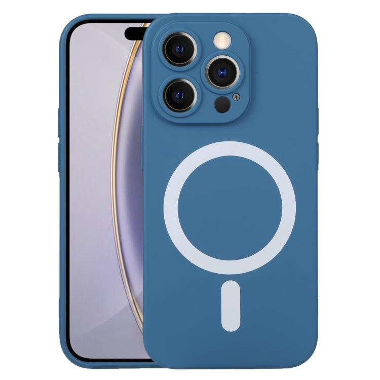 For iPhone 16 Pro Max Liquid Silicone Magsafe Phone Case(Blue) - iPhone 16 Pro Max Cases by PMC Jewellery | Online Shopping South Africa | PMC Jewellery | Buy Now Pay Later Mobicred