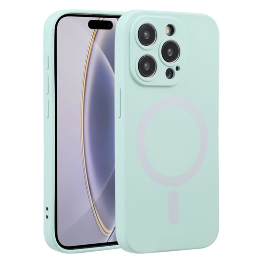 For iPhone 16 Pro Liquid Silicone Magsafe Phone Case(Light Cyan) - iPhone 16 Pro Cases by PMC Jewellery | Online Shopping South Africa | PMC Jewellery | Buy Now Pay Later Mobicred