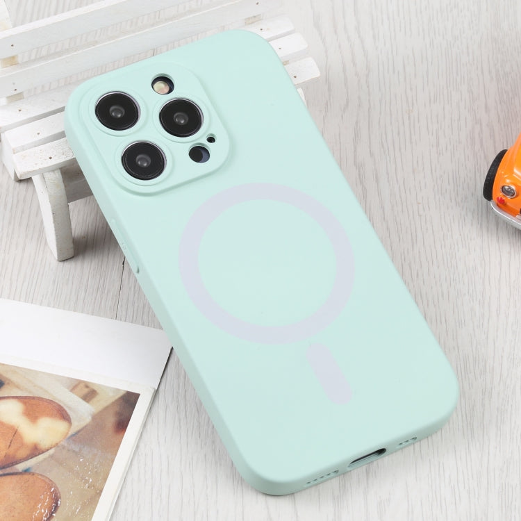 For iPhone 16 Liquid Silicone Magsafe Phone Case(Light Cyan) - iPhone 16 Cases by PMC Jewellery | Online Shopping South Africa | PMC Jewellery | Buy Now Pay Later Mobicred