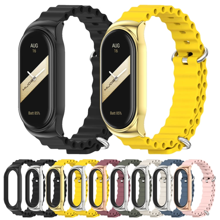 For Xiaomi Mi Band 8 Mijobs CS Case Marine Silicone Breathable Watch Band(Black) - free shipping - PMc TechLife - Order now!