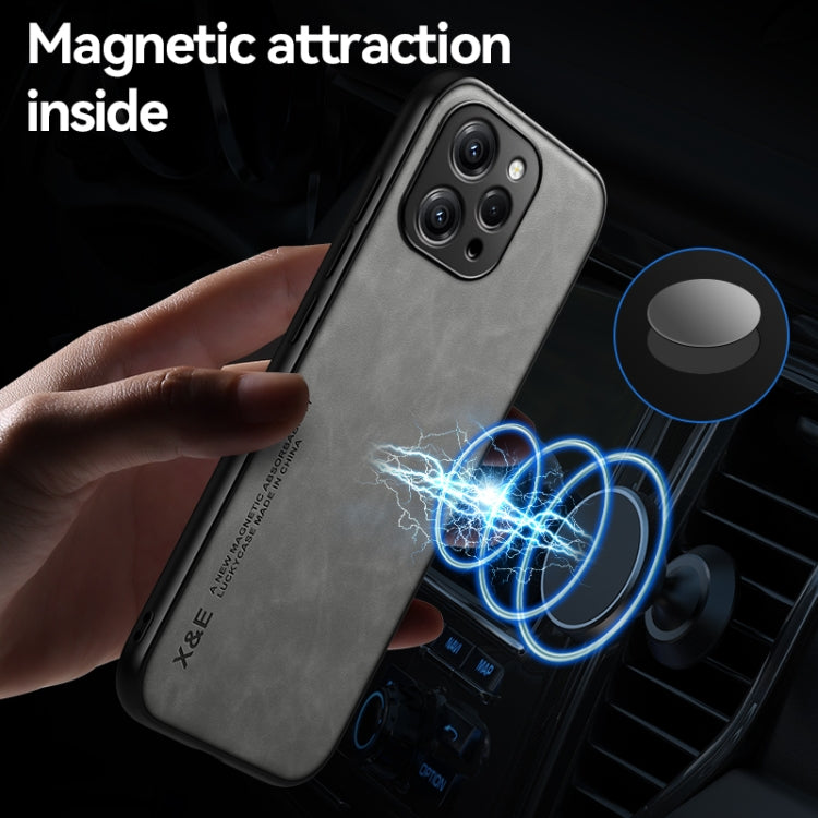 For Xiaomi Redmi Note 13 4G Skin Feel Magnetic Leather Back Phone Case(Green) - Xiaomi Cases by PMC TechLife | Online Shopping South Africa | PMC TechLife | Buy Now Pay Later Mobicred