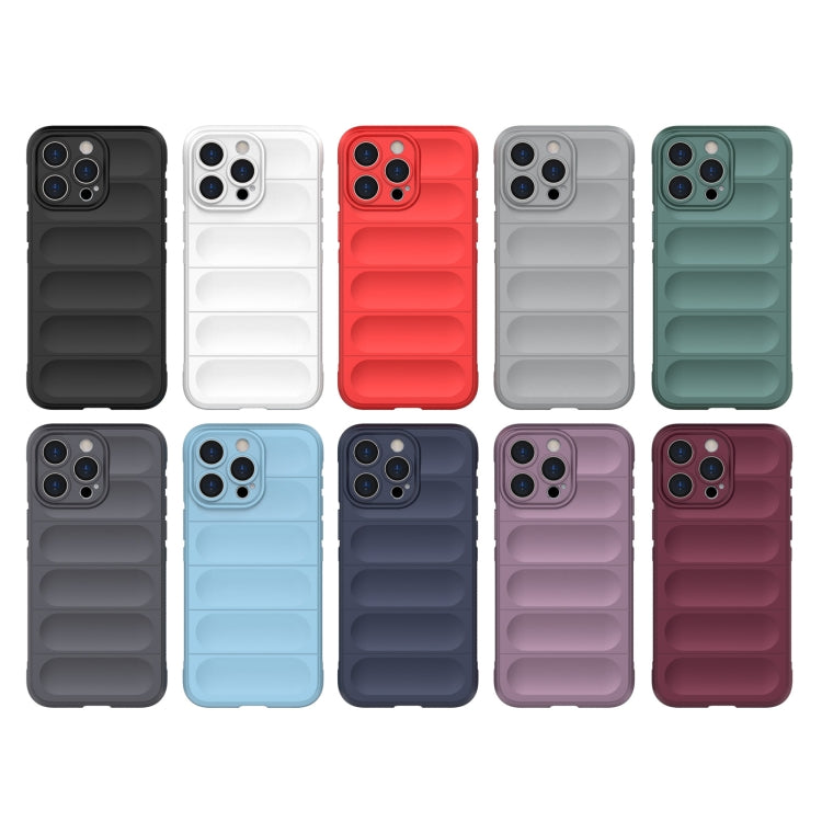 For iPhone 15 Pro Max Magic Shield TPU + Flannel Phone Case(White) - iPhone 15 Pro Max Cases by PMC TechLife | Online Shopping South Africa | PMC TechLife