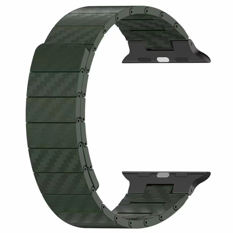 For Apple Watch SE 2023 40mm Carbon Fiber Magnetic Loop Watch Band(Black) - Watch Bands by PMC TechLife | Online Shopping South Africa | PMC TechLife