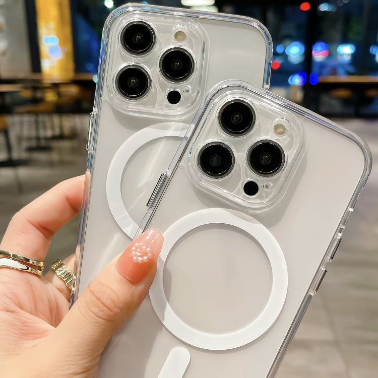 For iPhone 16 Plus Space MagSafe Acrylic Hybrid TPU Phone Case(Transparent) - iPhone 16 Plus Cases by PMC TechLife | Online Shopping South Africa | PMC TechLife | Buy Now Pay Later Mobicred