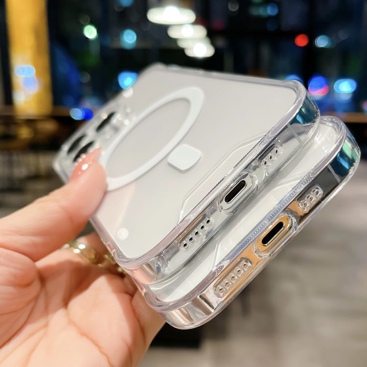 For iPhone 16 Plus Space MagSafe Acrylic Hybrid TPU Phone Case(Transparent) - iPhone 16 Plus Cases by PMC TechLife | Online Shopping South Africa | PMC TechLife | Buy Now Pay Later Mobicred