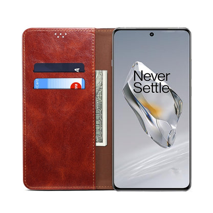 For OnePlus 12 Oil Wax Crazy Horse Texture Leather Phone Case(Brown) - OnePlus Cases by PMC Jewellery | Online Shopping South Africa | PMC Jewellery