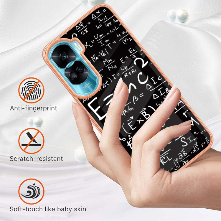 For Honor 90 Lite 5G Electroplating Marble Dual-side IMD Phone Case(Equation) - Honor Cases by PMC TechLife | Online Shopping South Africa | PMC TechLife | Buy Now Pay Later Mobicred
