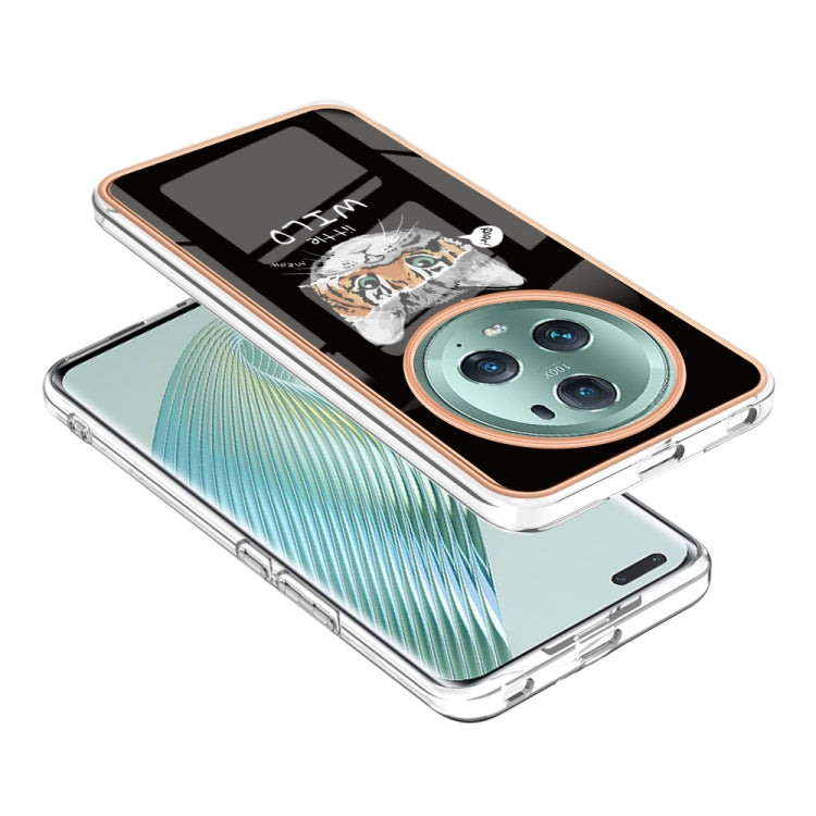For Honor Magic 5 Pro Electroplating Marble Dual-side IMD Phone Case(Natural Growth) - Honor Cases by PMC TechLife | Online Shopping South Africa | PMC TechLife | Buy Now Pay Later Mobicred