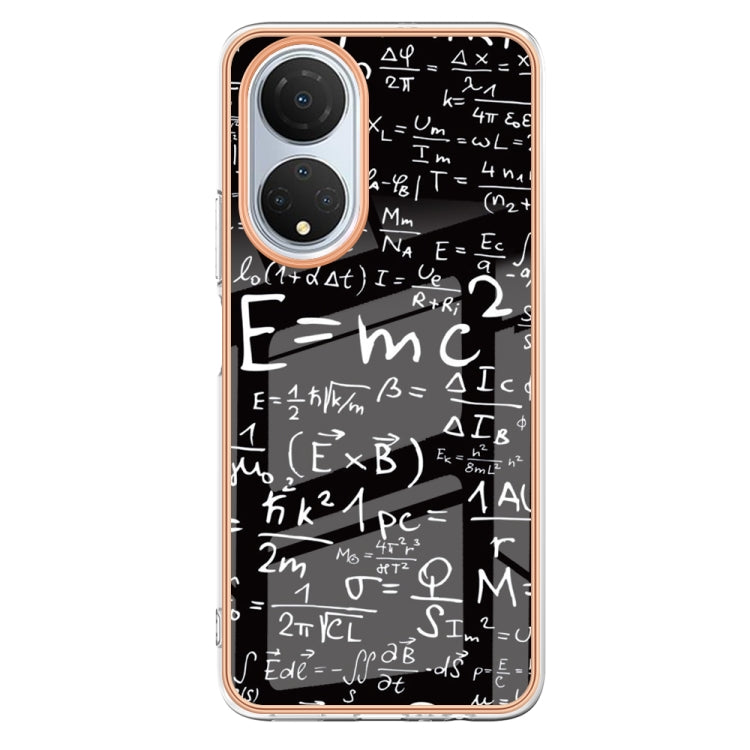 For Honor X7 Electroplating Marble Dual-side IMD Phone Case(Equation) - Honor Cases by PMC Jewellery | Online Shopping South Africa | PMC Jewellery | Buy Now Pay Later Mobicred