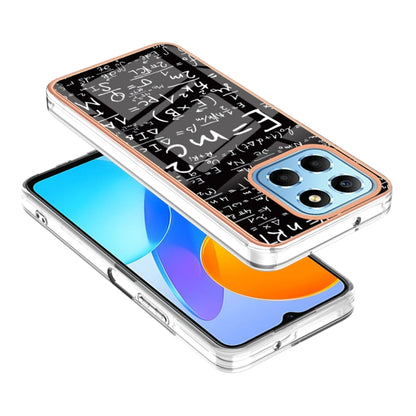 For Honor X8 5G / X6 4G Electroplating Marble Dual-side IMD Phone Case(Equation) - Honor Cases by PMC Jewellery | Online Shopping South Africa | PMC Jewellery | Buy Now Pay Later Mobicred