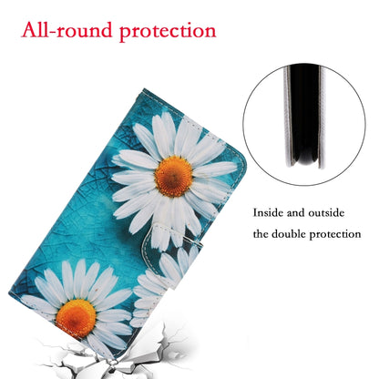 For iPhone 16 Pro Max 3D Colored Drawing Flip Leather Phone Case(Daisy) - iPhone 16 Pro Max Cases by PMC Jewellery | Online Shopping South Africa | PMC Jewellery | Buy Now Pay Later Mobicred