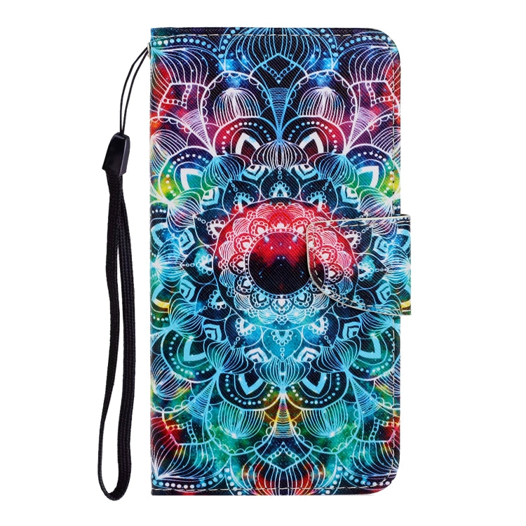 For iPhone 16 Pro 3D Colored Drawing Flip Leather Phone Case(Mandala) - iPhone 16 Pro Cases by PMC TechLife | Online Shopping South Africa | PMC TechLife | Buy Now Pay Later Mobicred