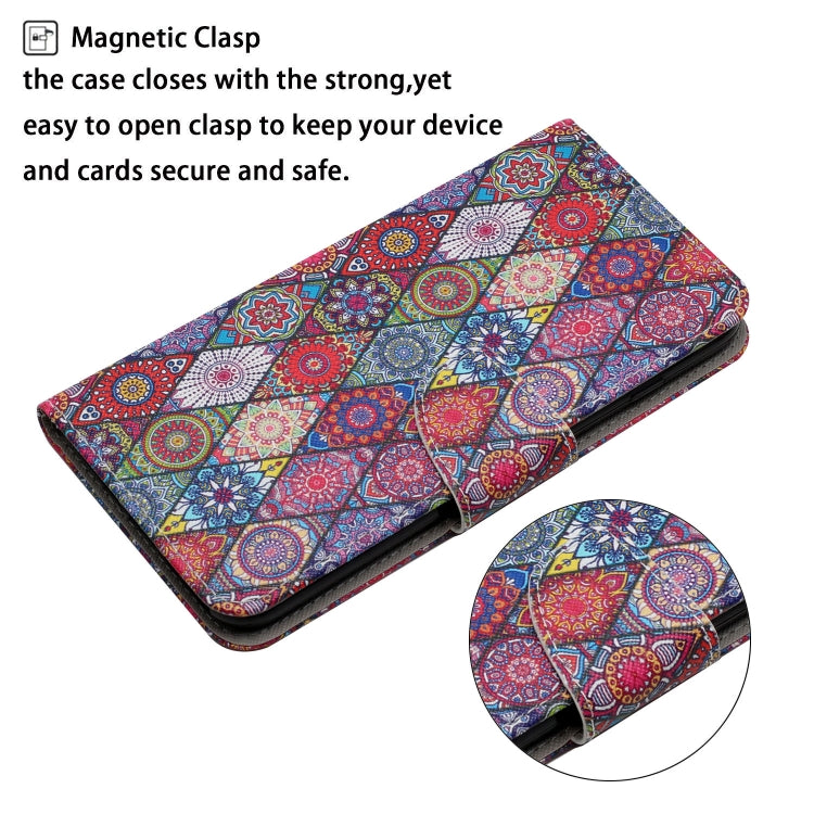 For iPhone 16 Pro 3D Colored Drawing Flip Leather Phone Case(Kaleidoscope) - iPhone 16 Pro Cases by PMC TechLife | Online Shopping South Africa | PMC TechLife | Buy Now Pay Later Mobicred