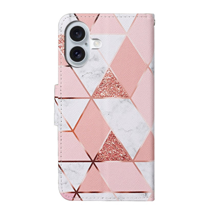 For iPhone 16 Plus 3D Colored Drawing Flip Leather Phone Case(Marble) - iPhone 16 Plus Cases by PMC Jewellery | Online Shopping South Africa | PMC Jewellery | Buy Now Pay Later Mobicred