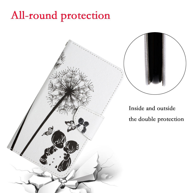 For iPhone 16 3D Colored Drawing Flip Leather Phone Case(Dandelions) - iPhone 16 Cases by PMC TechLife | Online Shopping South Africa | PMC TechLife | Buy Now Pay Later Mobicred