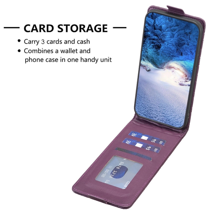 For Redmi Note 12 Pro Global Diamond Lattice Vertical Flip Leather Phone Case(Dark Purple) - free shipping - PMC TechLife - Order now!