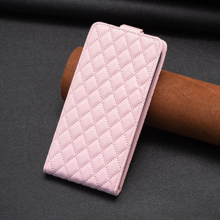 For Xiaomi 13 Diamond Lattice Vertical Flip Leather Phone Case(Pink) - 13 Cases by PMC Jewellery | Online Shopping South Africa | PMC Jewellery | Buy Now Pay Later Mobicred