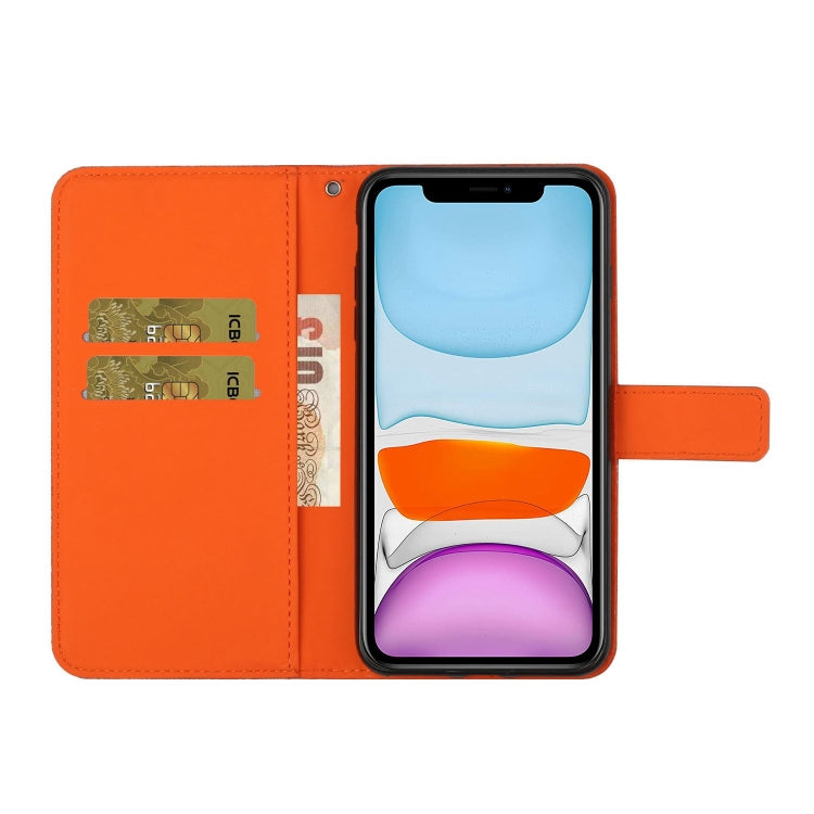 For iPhone 16 Pro Ethnic Style Embossed Pattern Leather Phone Case(Orange) - iPhone 16 Pro Cases by PMC TechLife | Online Shopping South Africa | PMC TechLife | Buy Now Pay Later Mobicred