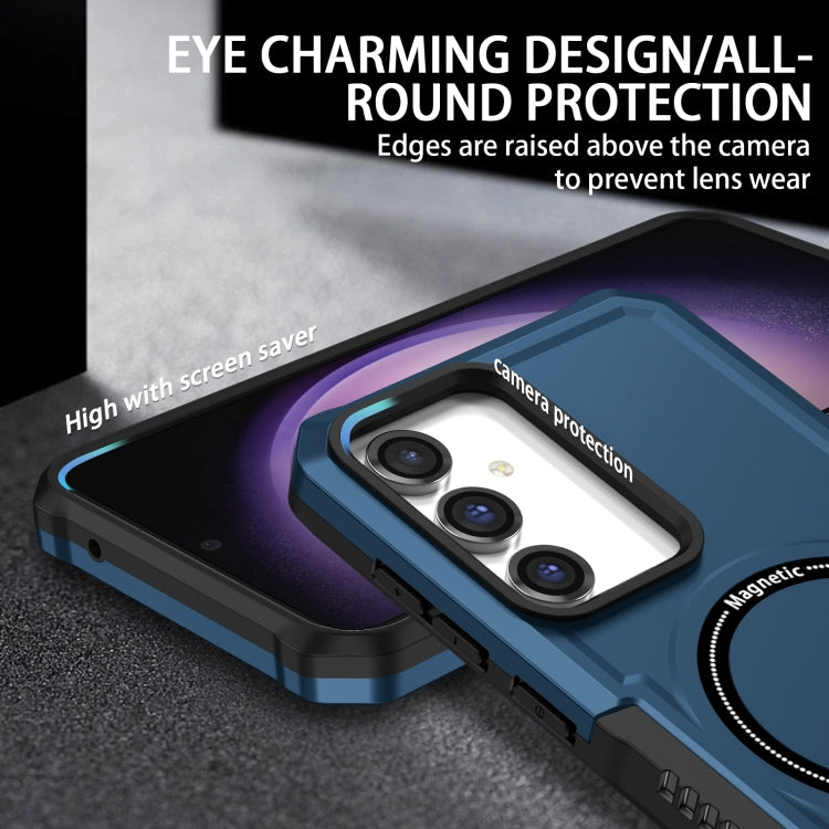 For Samsung Galaxy S23 FE MagSafe Shockproof Armor Phone Case(Dark Blue) - Galaxy S23 5G Cases by PMC TechLife | Online Shopping South Africa | PMC TechLife
