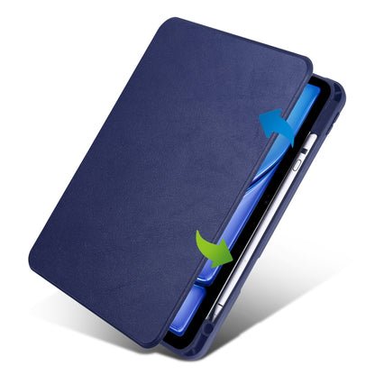 For iPad Air 13 2024 Acrylic 360 Rotation Detachable Leather Tablet Case(Dark Blue) - iPad Air 13 2024 Cases by PMC Jewellery | Online Shopping South Africa | PMC Jewellery | Buy Now Pay Later Mobicred