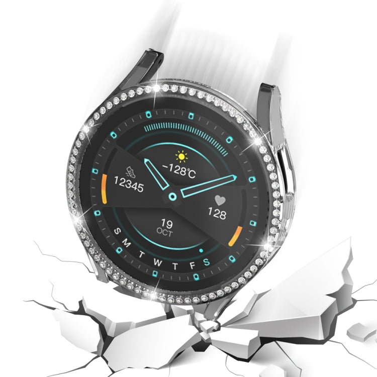 For Samsung Galaxy Watch 6 40mm Diamond Hollow PC Watch Protective Case(Transparent) - Watch Cases by PMC TechLife | Online Shopping South Africa | PMC TechLife