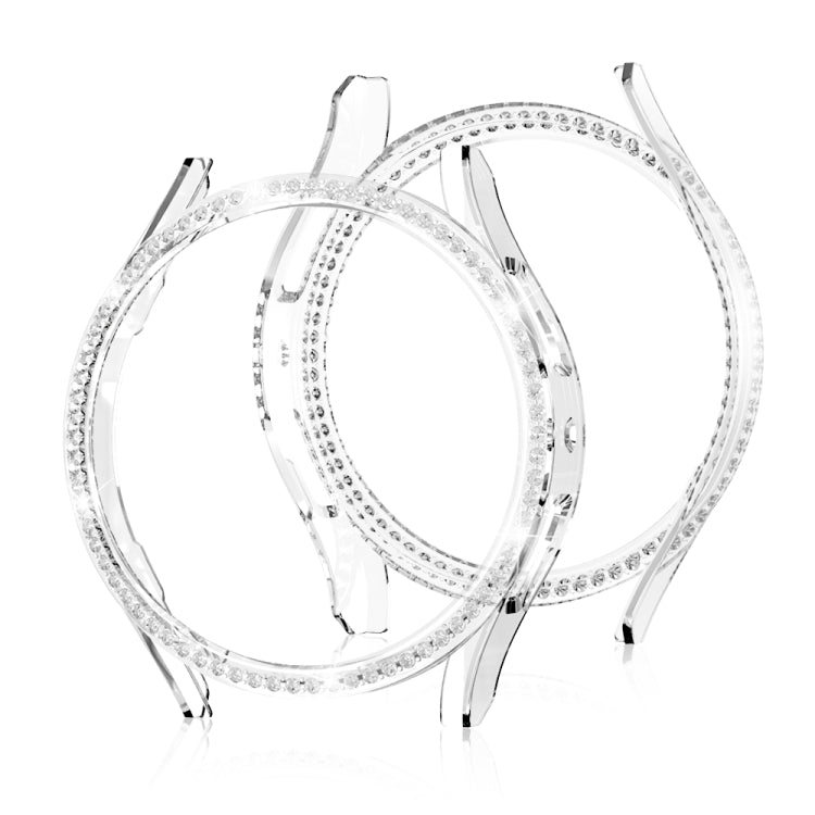 For Samsung Galaxy Watch 6 44mm Diamond Hollow PC Watch Protective Case(Transparent) - free shipping - PMC TechLife - Order now!