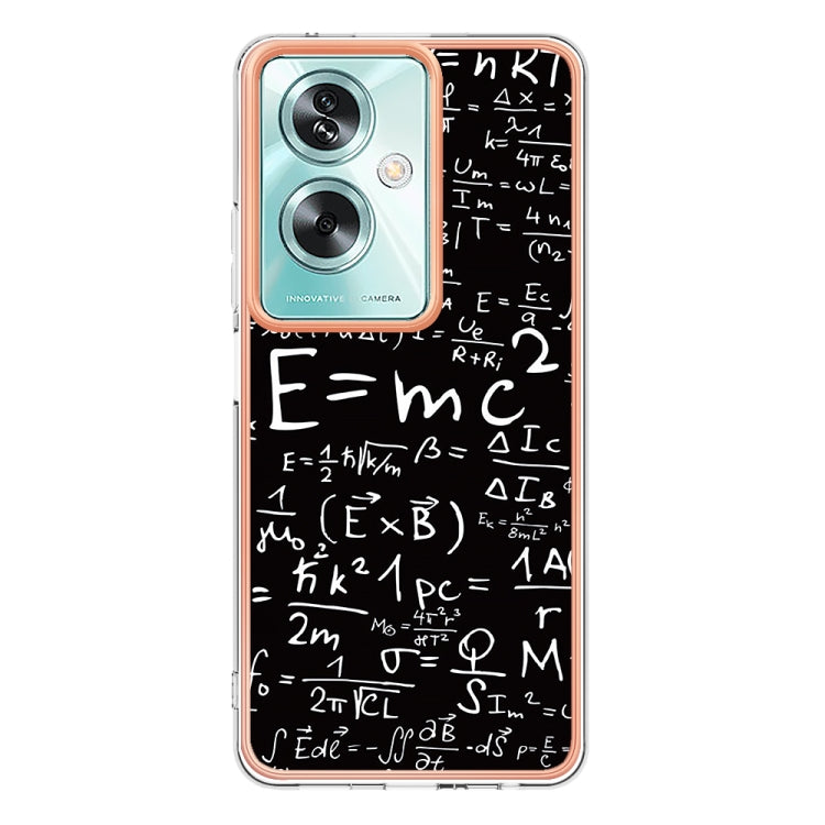 For OPPO A79 5G Global Electroplating Marble Dual-side IMD Phone Case(Equation) - OPPO Cases by PMC Jewellery | Online Shopping South Africa | PMC Jewellery | Buy Now Pay Later Mobicred