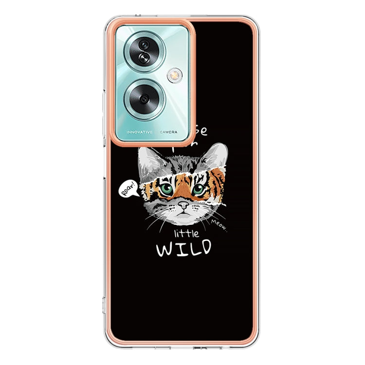For OPPO A79 5G Global Electroplating Marble Dual-side IMD Phone Case(Natural Growth) - OPPO Cases by PMC Jewellery | Online Shopping South Africa | PMC Jewellery | Buy Now Pay Later Mobicred