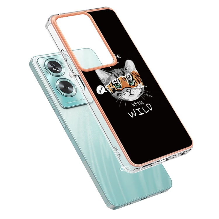 For OPPO A79 5G Global Electroplating Marble Dual-side IMD Phone Case(Natural Growth) - OPPO Cases by PMC Jewellery | Online Shopping South Africa | PMC Jewellery | Buy Now Pay Later Mobicred