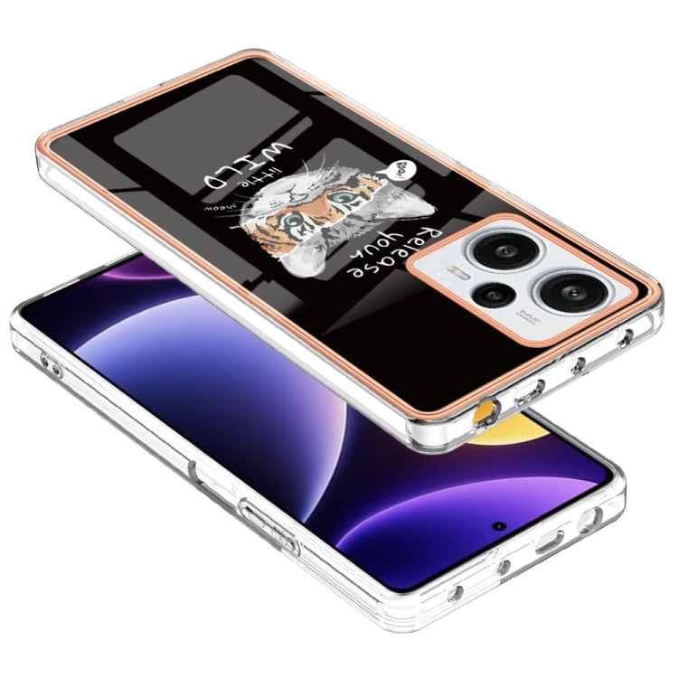 For Xiaomi Poco F5 / Redmi Note 12 Turbo Electroplating Marble Dual-side IMD Phone Case(Natural Growth) - Xiaomi Cases by PMC TechLife | Online Shopping South Africa | PMC TechLife | Buy Now Pay Later Mobicred