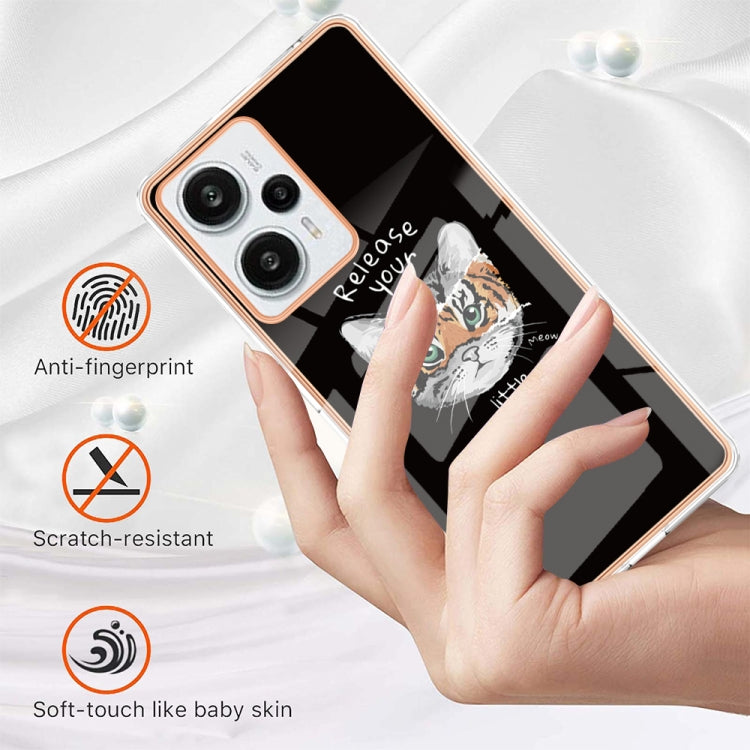 For Xiaomi Poco F5 / Redmi Note 12 Turbo Electroplating Marble Dual-side IMD Phone Case(Natural Growth) - Xiaomi Cases by PMC TechLife | Online Shopping South Africa | PMC TechLife | Buy Now Pay Later Mobicred