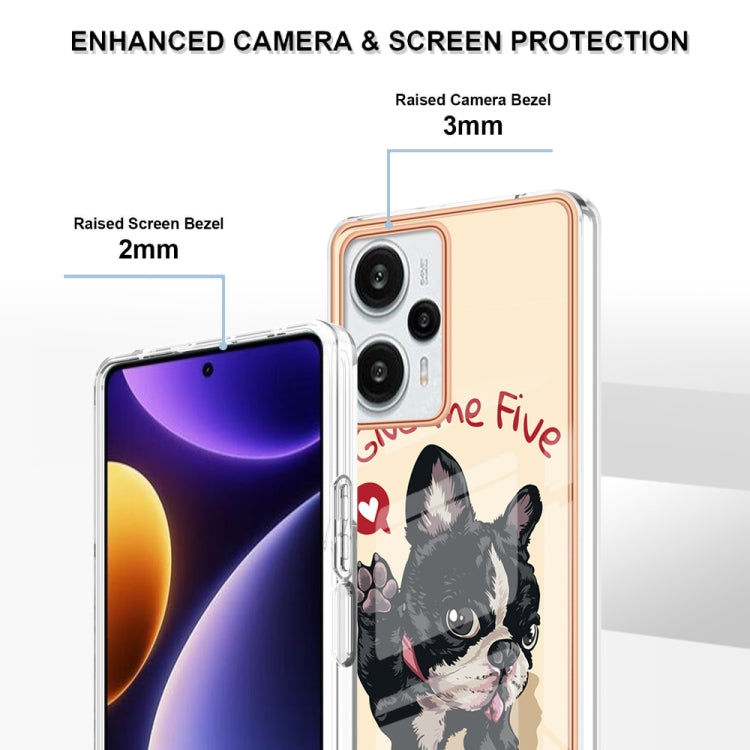 For Xiaomi Poco F5 / Redmi Note 12 Turbo Electroplating Marble Dual-side IMD Phone Case(Lucky Dog) - free shipping - PMC TechLife - Order now!