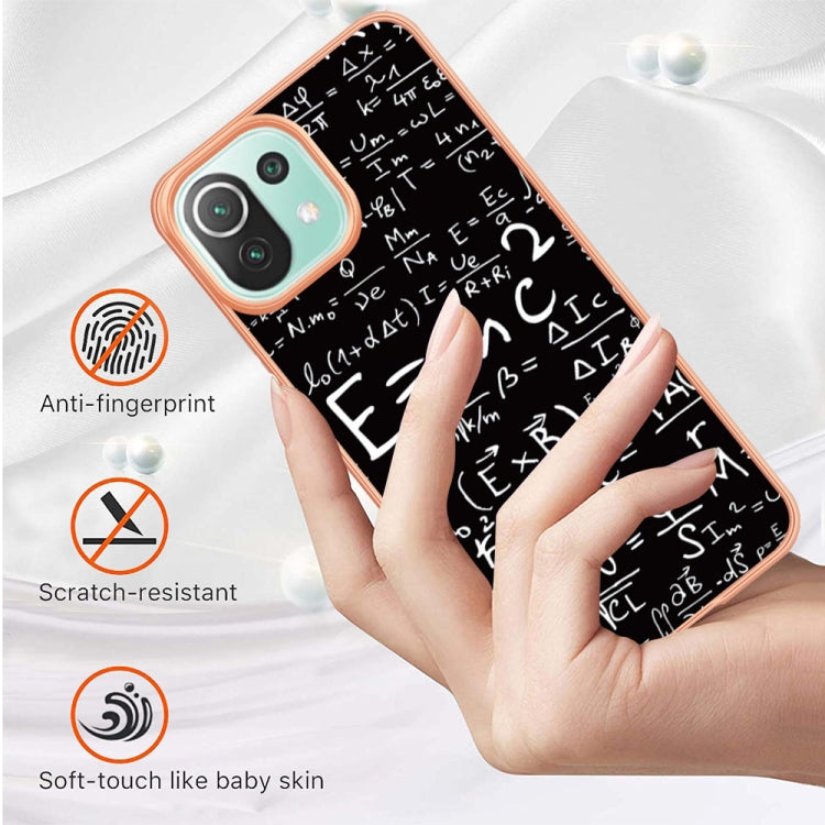 For Xiaomi 11 Lite Electroplating Marble Dual-side IMD Phone Case(Equation) - free shipping - PMC TechLife - Order now!