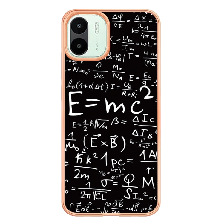 For Xiaomi Redmi A1 Electroplating Marble Dual-side IMD Phone Case(Equation) - Xiaomi Cases by PMC TechLife | Online Shopping South Africa | PMC TechLife | Buy Now Pay Later Mobicred
