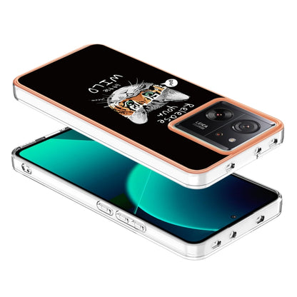 For Xiaomi 13T/13T Pro Electroplating Marble Dual-side IMD Phone Case(Natural Growth) - Xiaomi Cases by PMC Jewellery | Online Shopping South Africa | PMC Jewellery | Buy Now Pay Later Mobicred