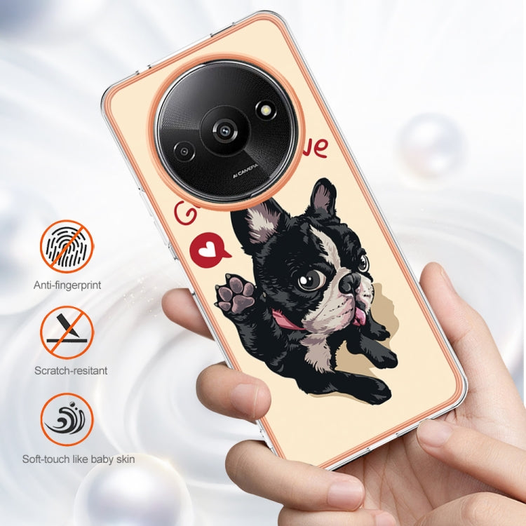 For Xiaomi Redmi A3 Electroplating Marble Dual-side IMD Phone Case(Lucky Dog) - free shipping - PMC TechLife - Order now!