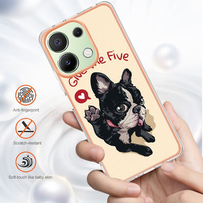 For Xiaomi Redmi Note 13 4G Global Electroplating Marble Dual-side IMD Phone Case(Lucky Dog) - Note 13 Cases by PMC Jewellery | Online Shopping South Africa | PMC Jewellery | Buy Now Pay Later Mobicred