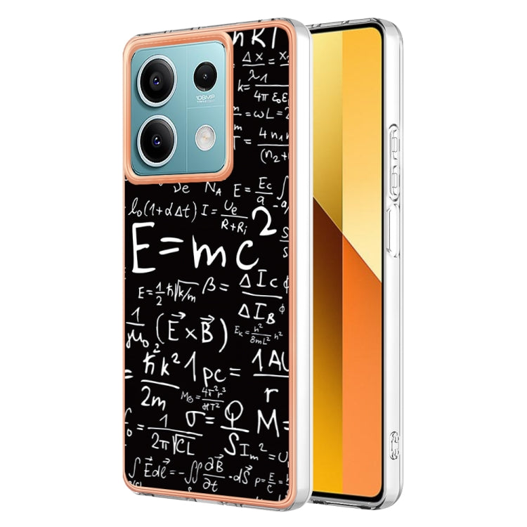 For Xiaomi Redmi Note 13 5G Electroplating Marble Dual-side IMD Phone Case(Equation) - free shipping - PMC TechLife - Order now!