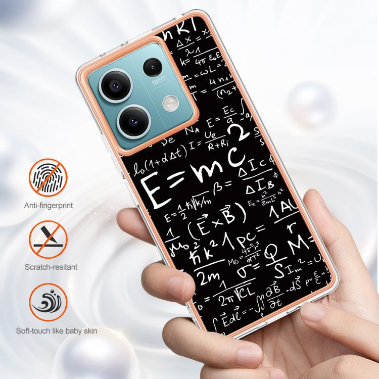 For Xiaomi Redmi Note 13 5G Electroplating Marble Dual-side IMD Phone Case(Equation) - free shipping - PMC TechLife - Order now!